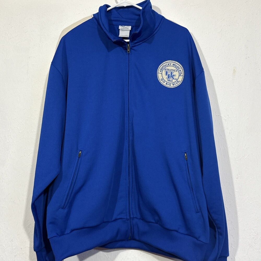 Vintage Kentucky Wildcats Full Zip Jacket Size Men's XL Blue